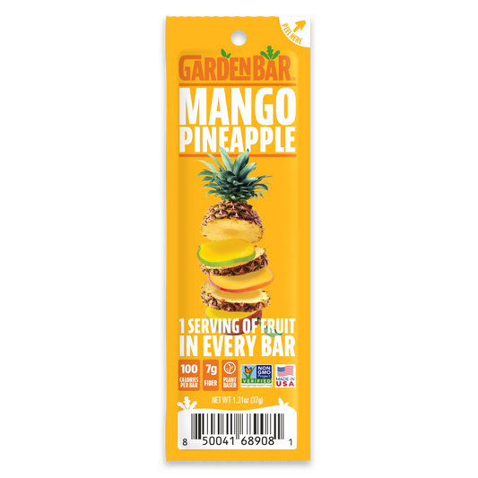 Earth Ranch Garden Bar Mango Pineapple Fruit Bar Dehydrated Fruit Snack